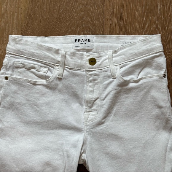 Frame Le Skinny de Jeanne foliage embroidered floral jeans - Picture 4 of 6